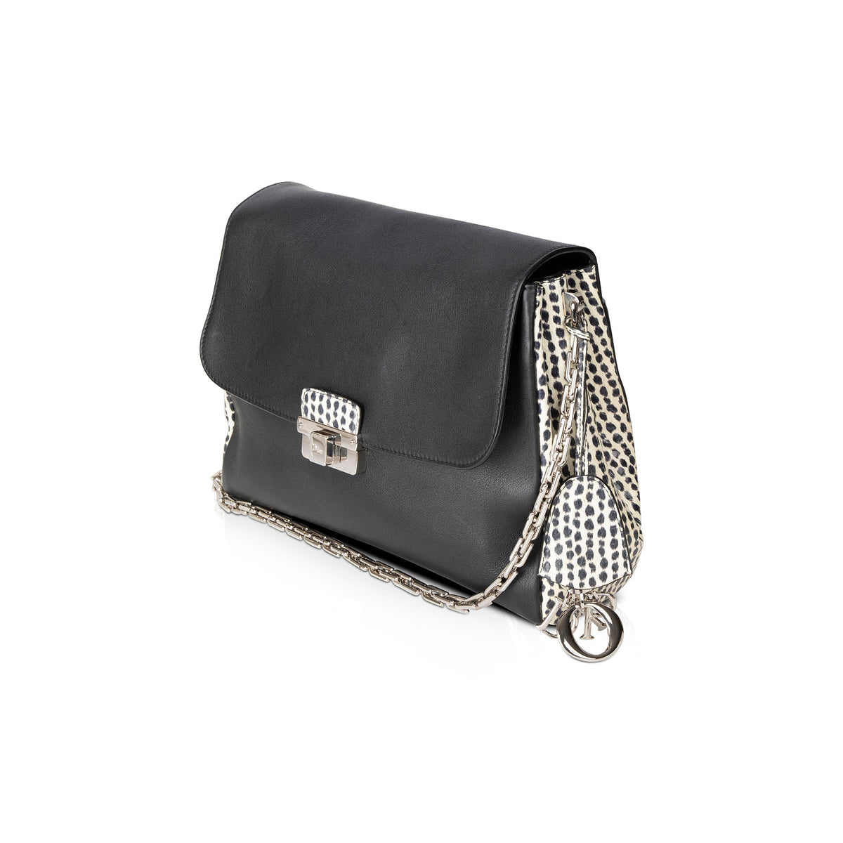 Christian Dior Large Python-Trimmed Diorling Bag Rovelle Bags