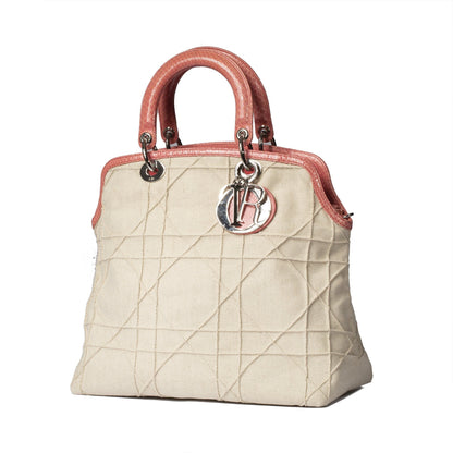 Christian Dior Limited Edition Canvas and Python Granville Bag Rovelle Bags