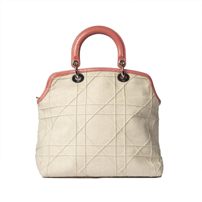 Christian Dior Limited Edition Canvas and Python Granville Bag Rovelle Bags