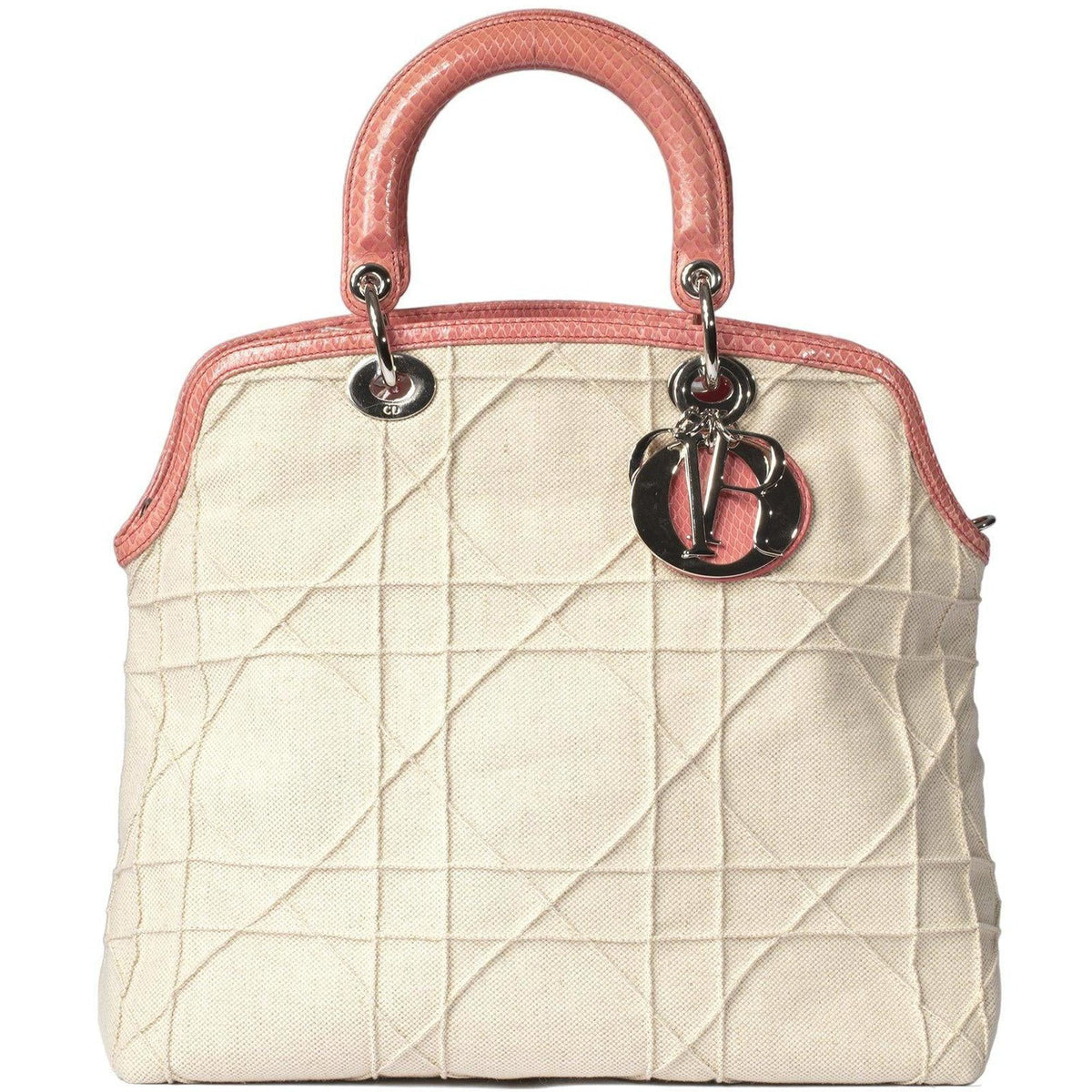 Christian Dior Limited Edition Canvas and Python Granville Bag Rovelle Bags