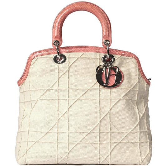 Christian Dior Limited Edition Canvas and Python Granville Bag Rovelle Bags