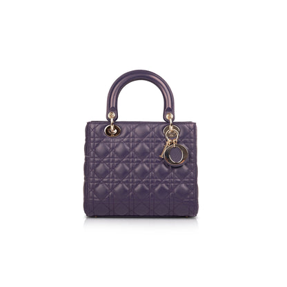 Christian Dior Medium Cannage Lambskin Lady Dior Bag Rovelle Bags
