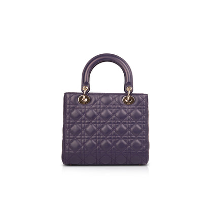 Christian Dior Medium Cannage Lambskin Lady Dior Bag Rovelle Bags