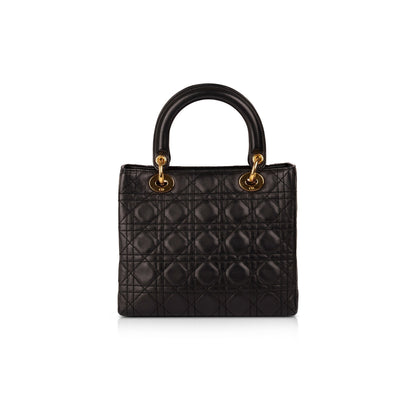 Christian Dior Medium Cannage Lambskin Lady Dior Bag Rovelle Bags