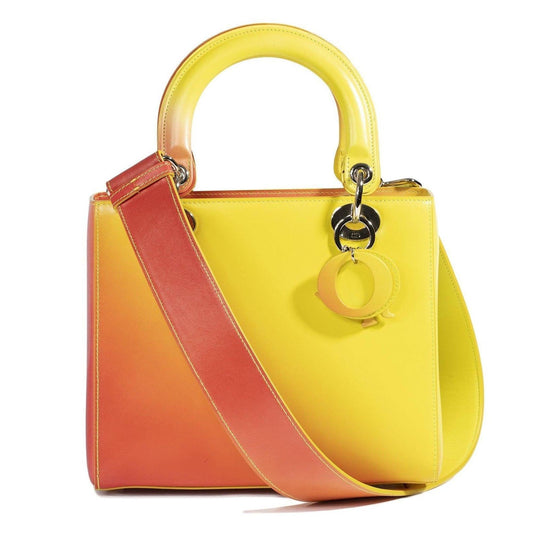 Christian Dior Medium Ombre Leather Lady Dior Bag Rovelle Bags
