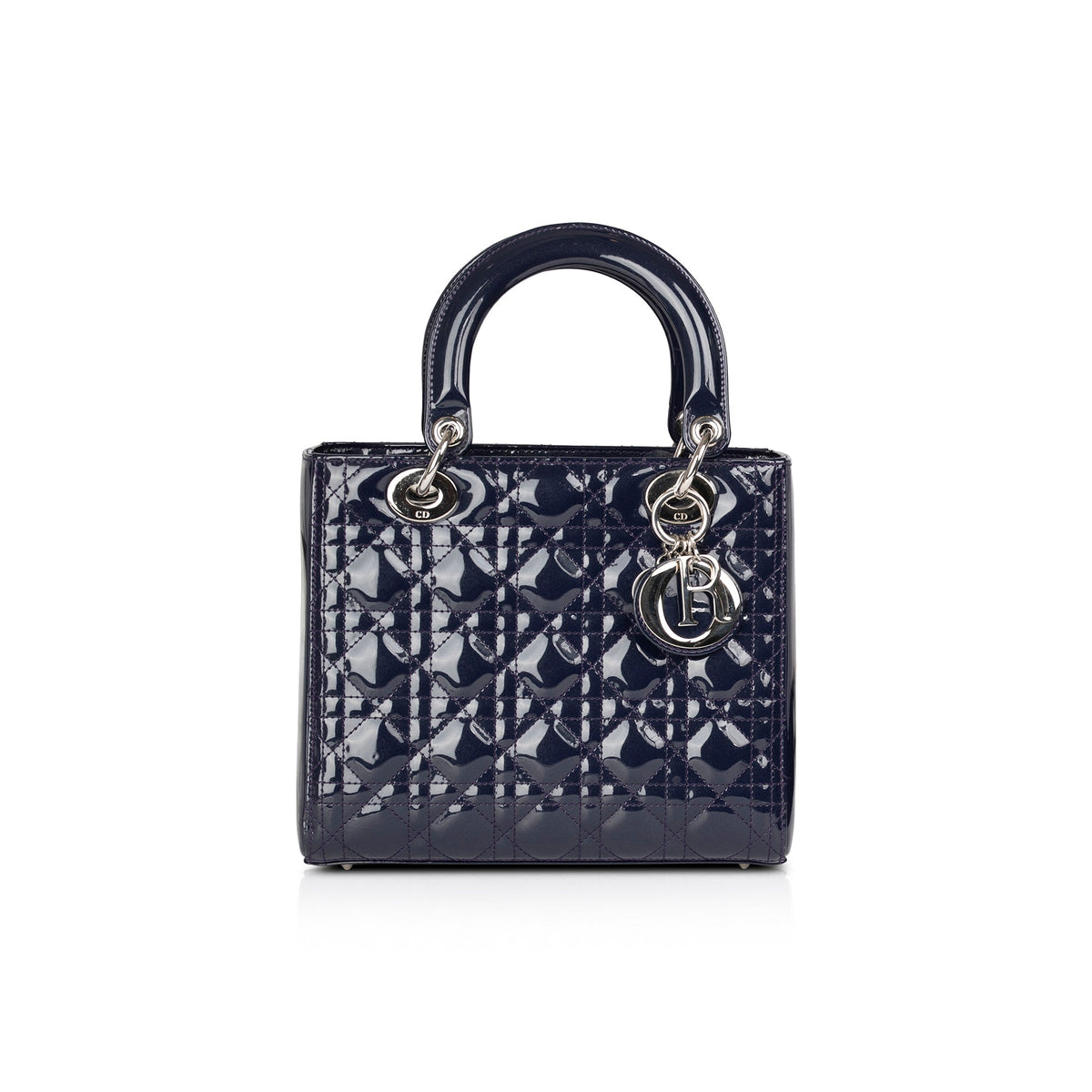 Christian Dior Medium Patent Leather Lady Dior Bag Rovelle Bags