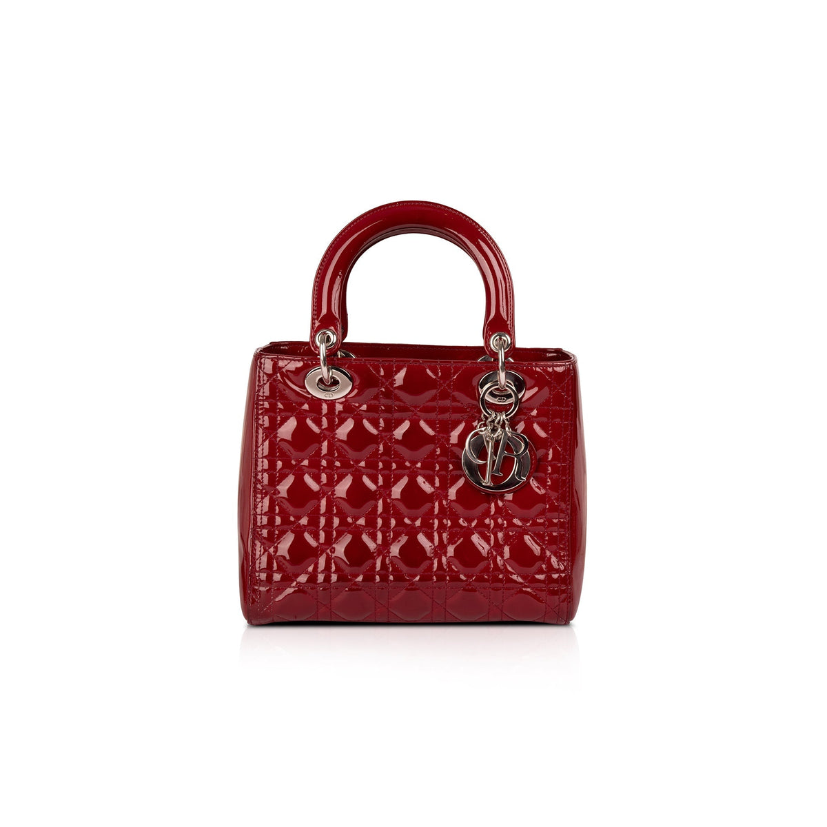 Christian Dior Medium Patent Leather Lady Dior Bag Rovelle Bags