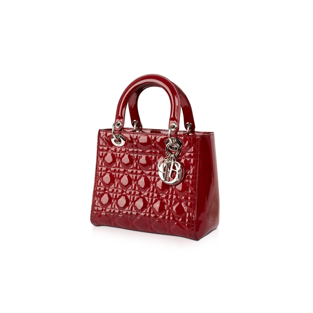 Christian Dior Medium Patent Leather Lady Dior Bag Rovelle Bags