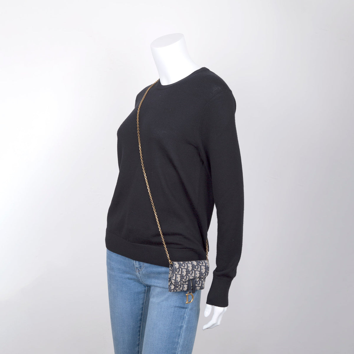 Christian Dior Nano Saddle Chain Pouch Rovelle Bags
