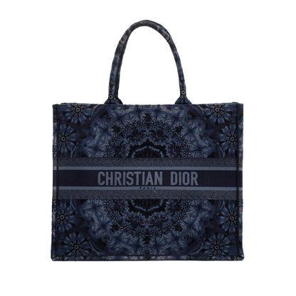 Christian Dior Navy KaleiDiorscopic Embroidery Large Book Tote Rovelle Bags