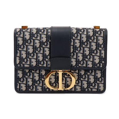 Christian Dior Navy Oblique 30 Montaigne Bag Rovelle Bags