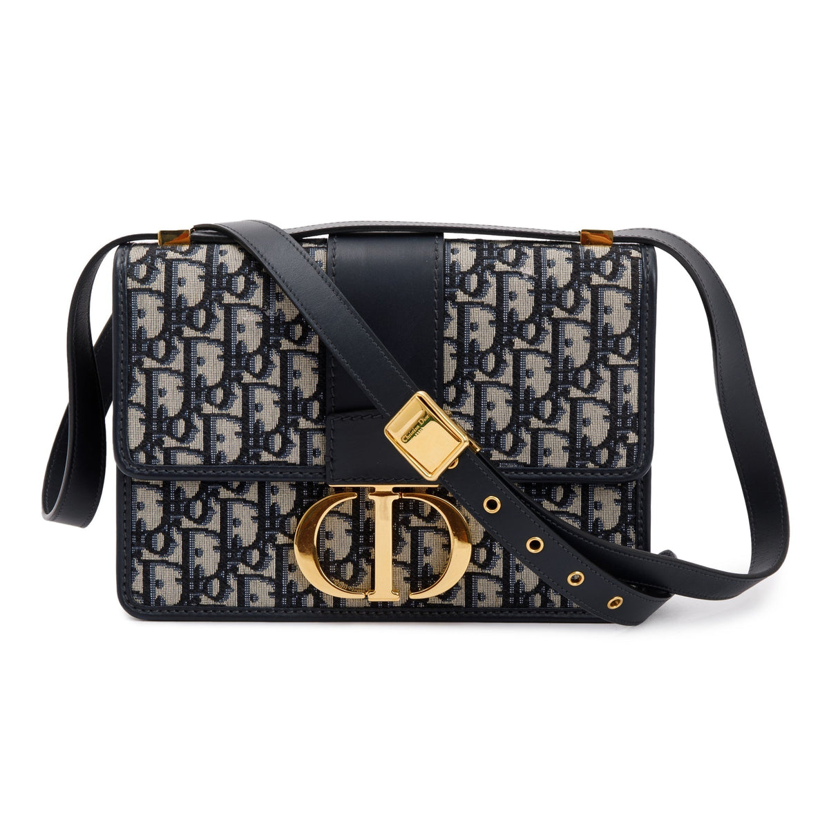 Christian Dior Navy Oblique 30 Montaigne Bag Rovelle Bags