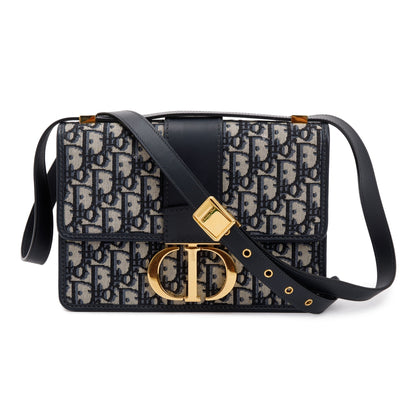 Christian Dior Navy Oblique 30 Montaigne Bag Rovelle Bags