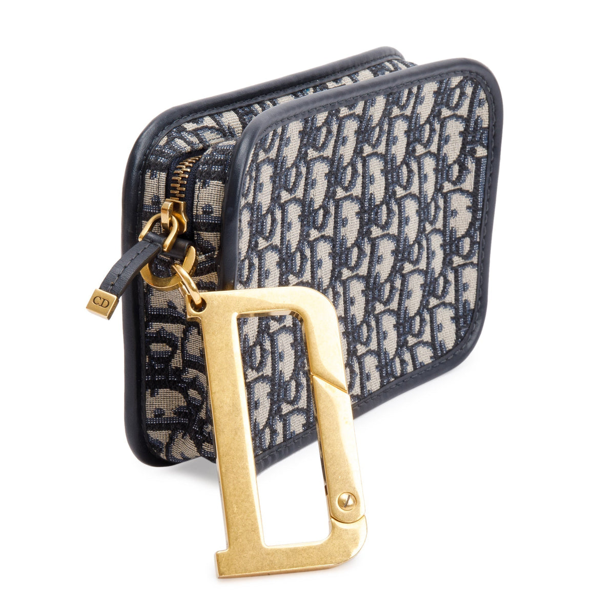 Christian Dior Navy Oblique Diorquake Clutch Rovelle Bags