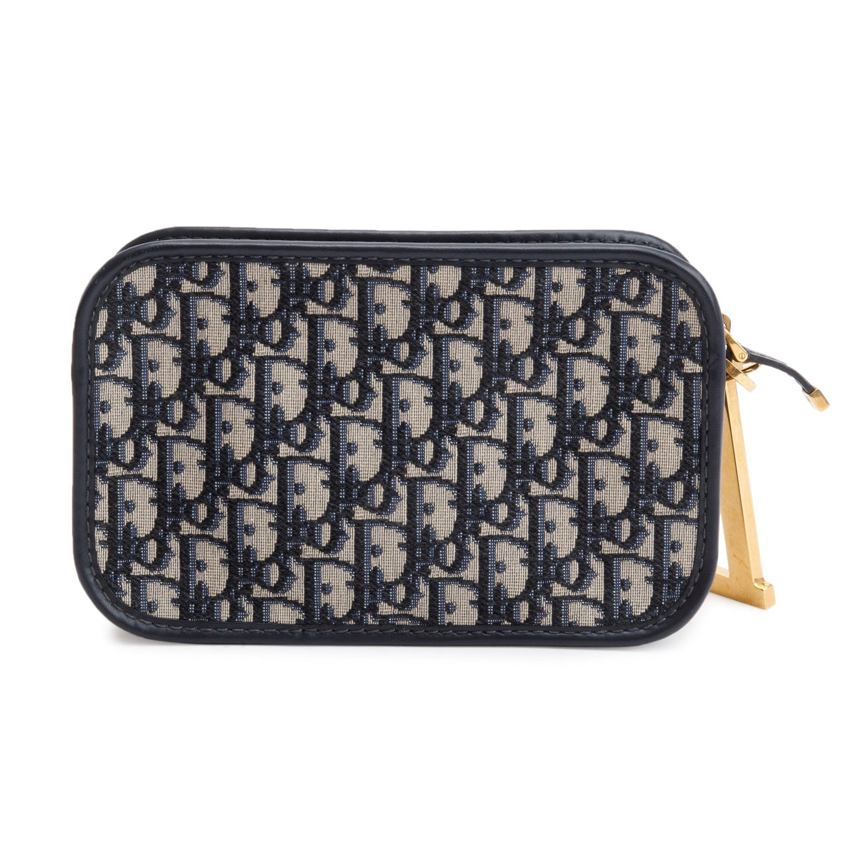 Christian Dior Navy Oblique Diorquake Clutch Rovelle Bags