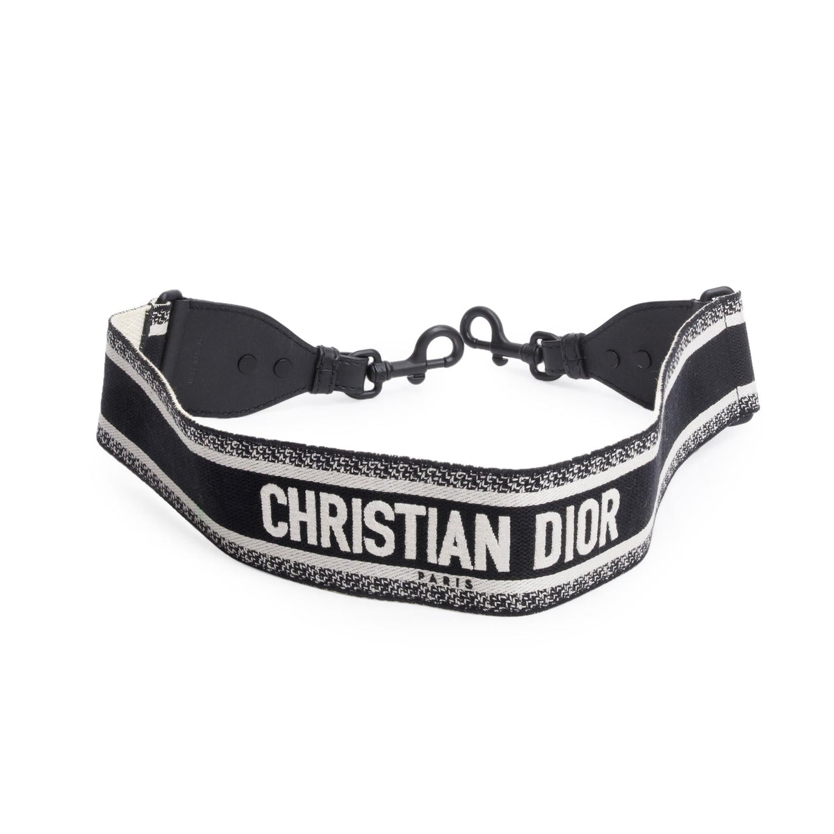 Christian Dior Navy/Beige Embroidered Woven Canvas Logo Shoulder Strap Rovelle Bags