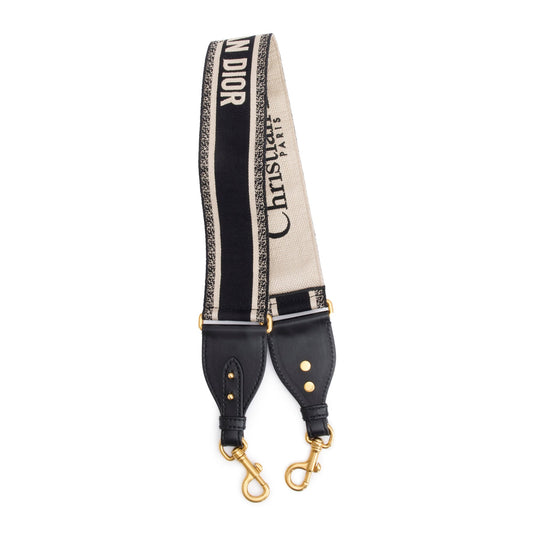Christian Dior Navy/Beige Embroidered Woven Shoulder Strap Rovelle Bags