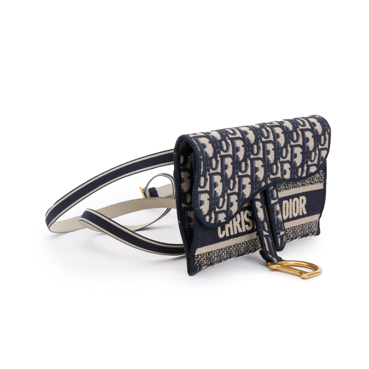 Christian Dior Oblique Slim Saddle Belt Pouch Rovelle Bags