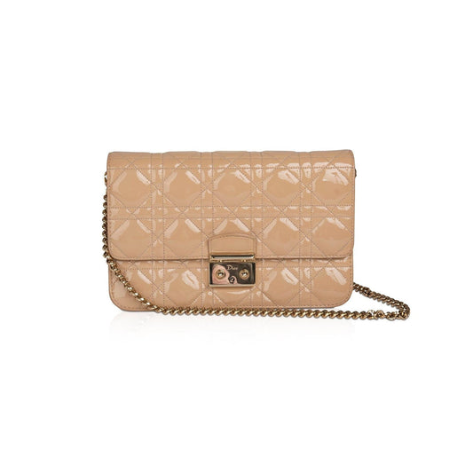 Christian Dior Patent Cannage Miss Dior Promenade Pouch Rovelle Bags