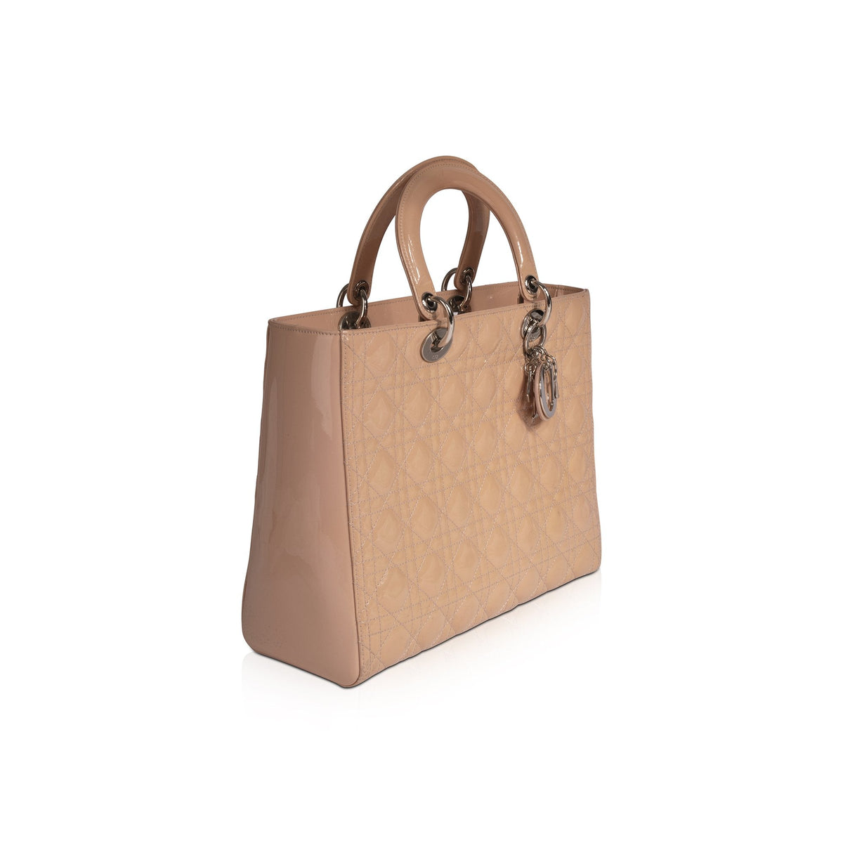 Christian Dior Patent Large Lady Dior Bag Rovelle Bags