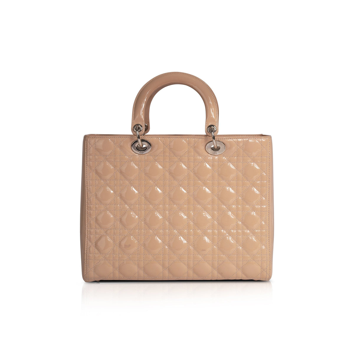 Christian Dior Patent Large Lady Dior Bag Rovelle Bags