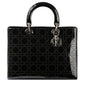 Christian Dior Patent Large Lady Dior Bag Rovelle Bags
