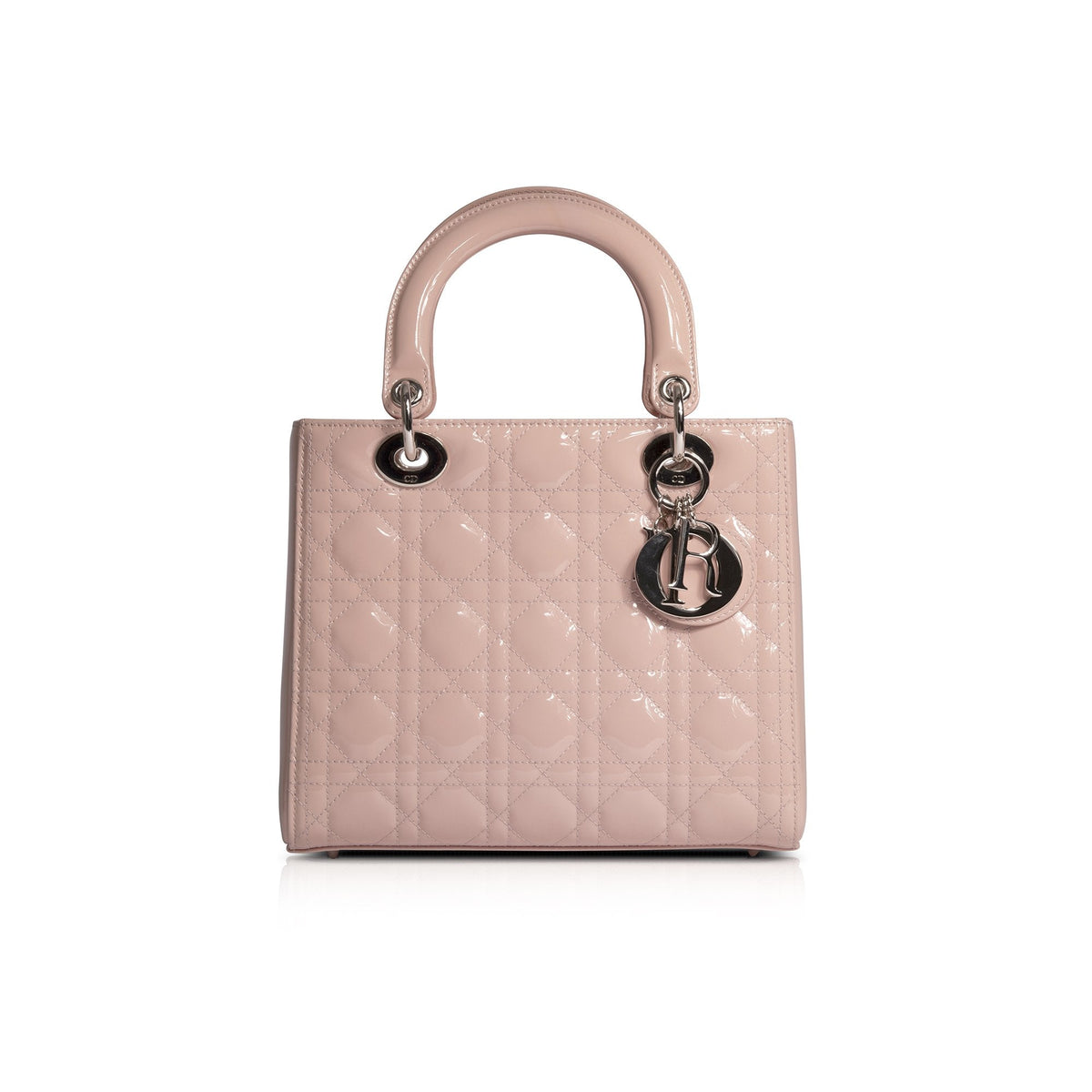 Christian Dior Patent Leather Medium Lady Dior Bag Rovelle Bags