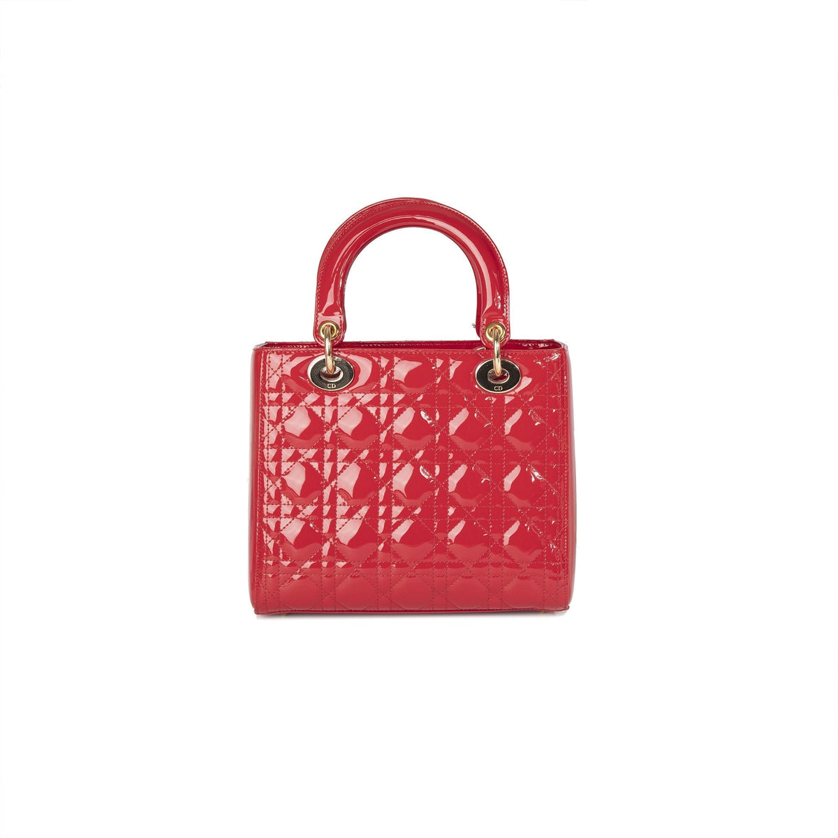 Christian Dior Patent Leather Medium Lady Dior Bag Rovelle Bags