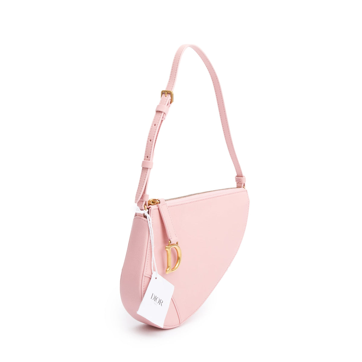 Christian Dior Pink Calfskin Leather Saddle Rodeo Pouch Rovelle Bags