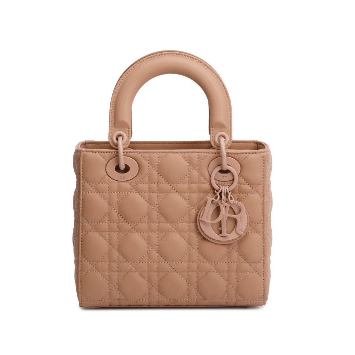Christian Dior Pink Cannage Lambskin Leather Small Lady Dior My ABCDior Bag Rovelle Bags