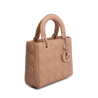 Christian Dior Pink Cannage Lambskin Leather Small Lady Dior My ABCDior Bag Rovelle Bags