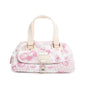 Christian Dior Pink Diorissimo Cherry Blossom Canvas Girly Satchel Bag Rovelle Bags