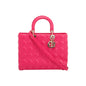 Christian Dior Pink Large Cannage Lady Dior Bag Rovelle Bags