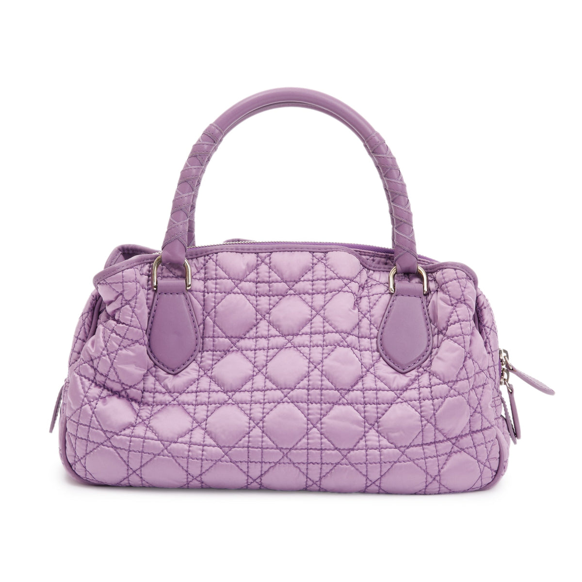 Christian Dior Purple Cannage Quilted Satin Charming Bag Rovelle Bags