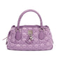 Christian Dior Purple Cannage Quilted Satin Charming Bag Rovelle Bags