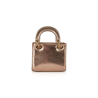 Christian Dior Python Mini Lady Dior Bag Rovelle Bags