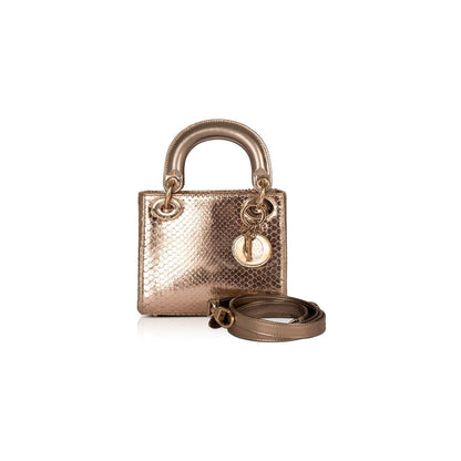 Christian Dior Python Mini Lady Dior Bag Rovelle Bags