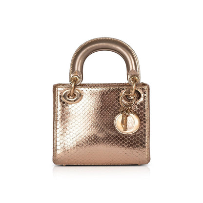 Christian Dior Python Mini Lady Dior Bag Rovelle Bags