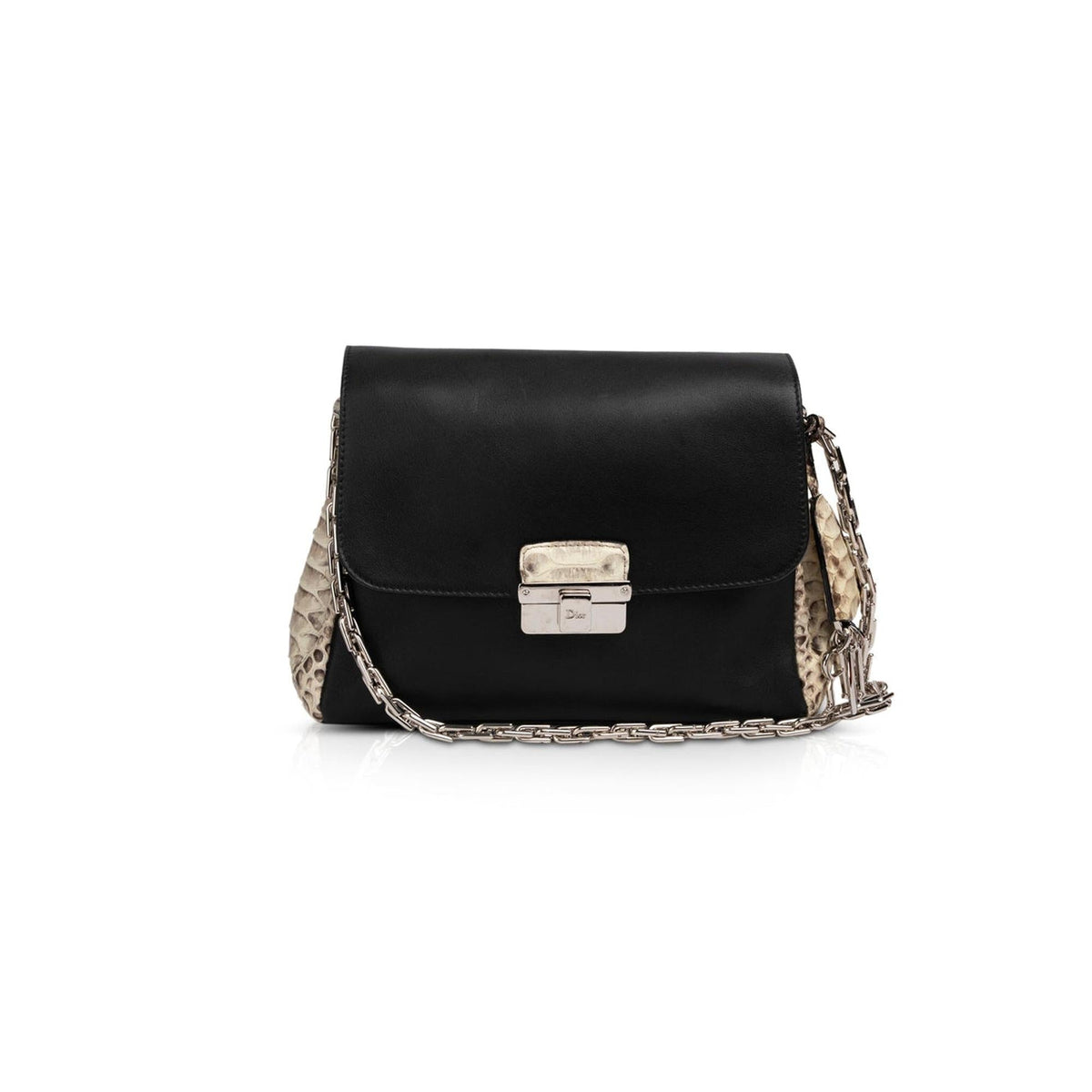 Christian Dior Python-Trimmed Diorling Bag Rovelle Bags