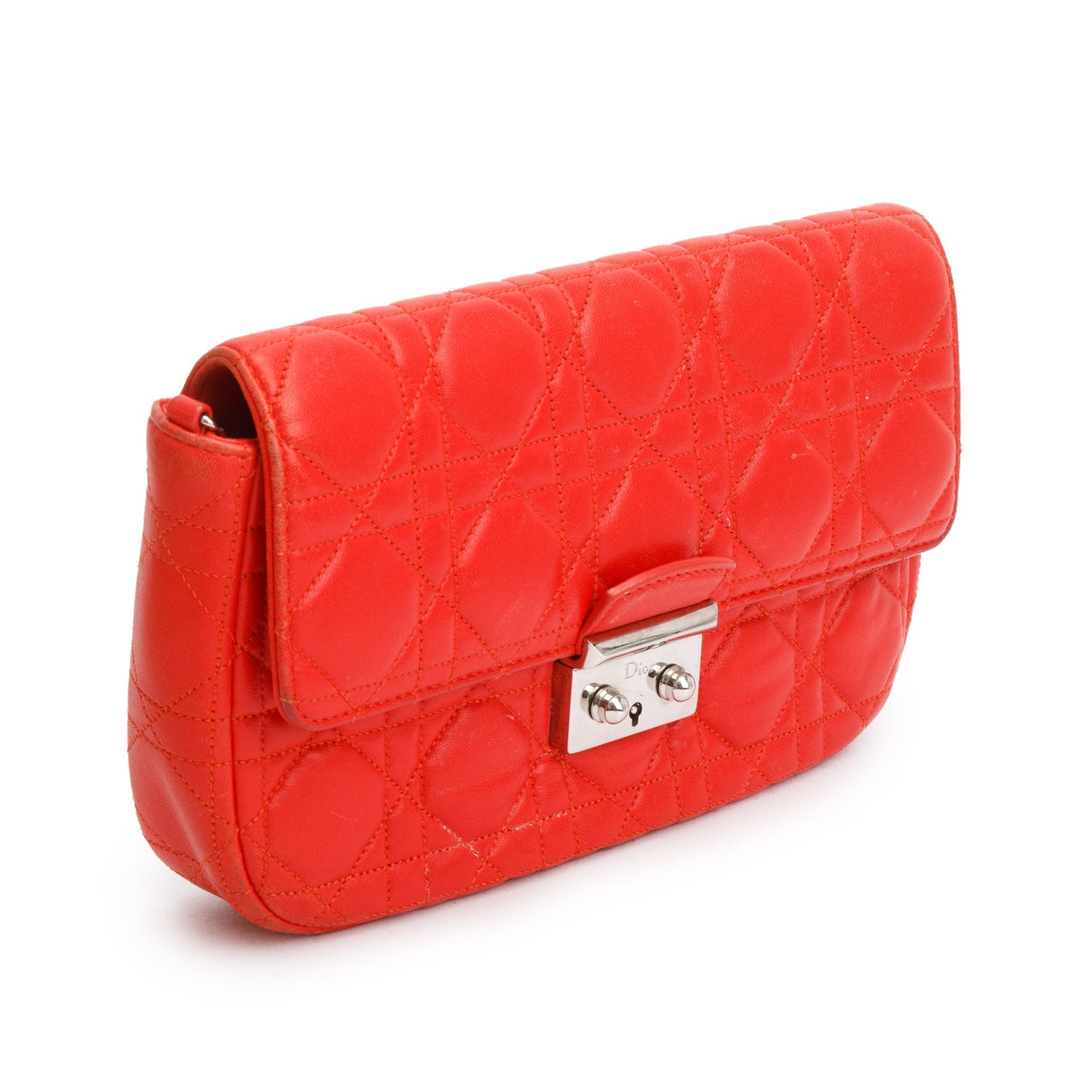 Christian Dior Red Cannage Leather Miss Dior Promenade Chain Bag Rovelle Bags