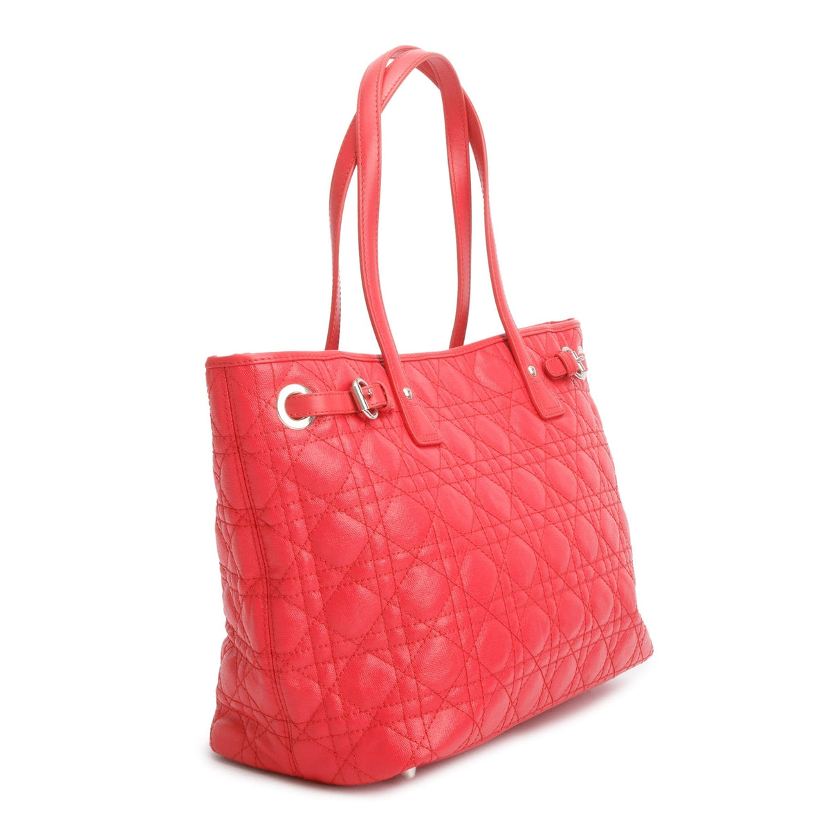 Christian Dior Red Cannage Panarea Shopping Tote Rovelle Bags