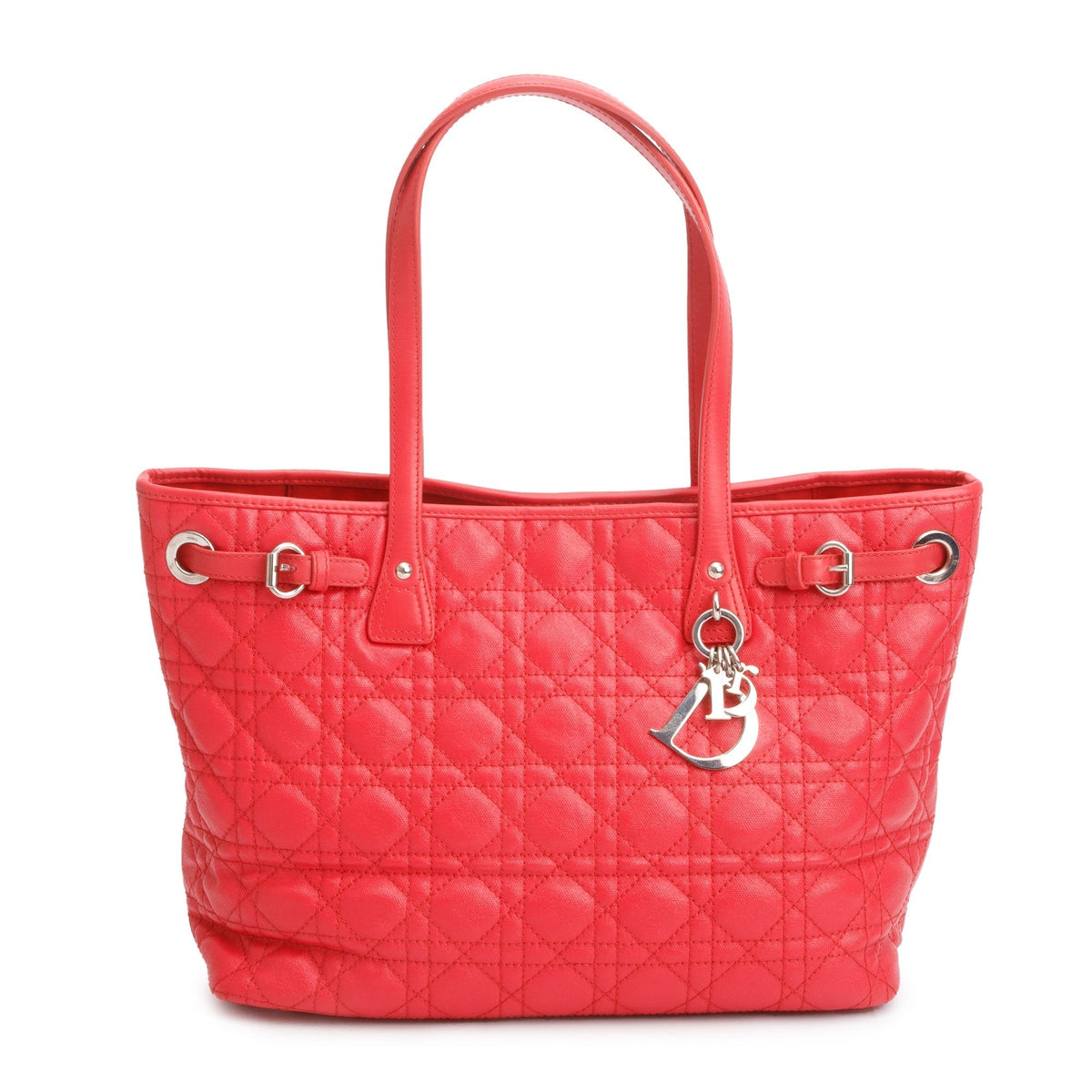 Christian Dior Red Cannage Panarea Shopping Tote Rovelle Bags