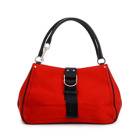 Christian Dior Red Satin Crystal Embellished Hardcore Shoulder Bag Rovelle Bags