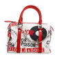 Christian Dior Red/White Printed Canvas Hardcore Boston Pierced Bag Rovelle Bags