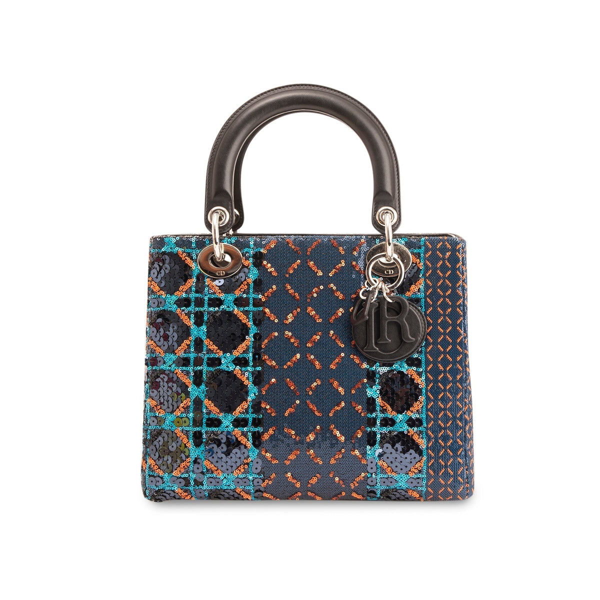 Christian Dior Sequin Medium Lady Dior Bag Rovelle Bags