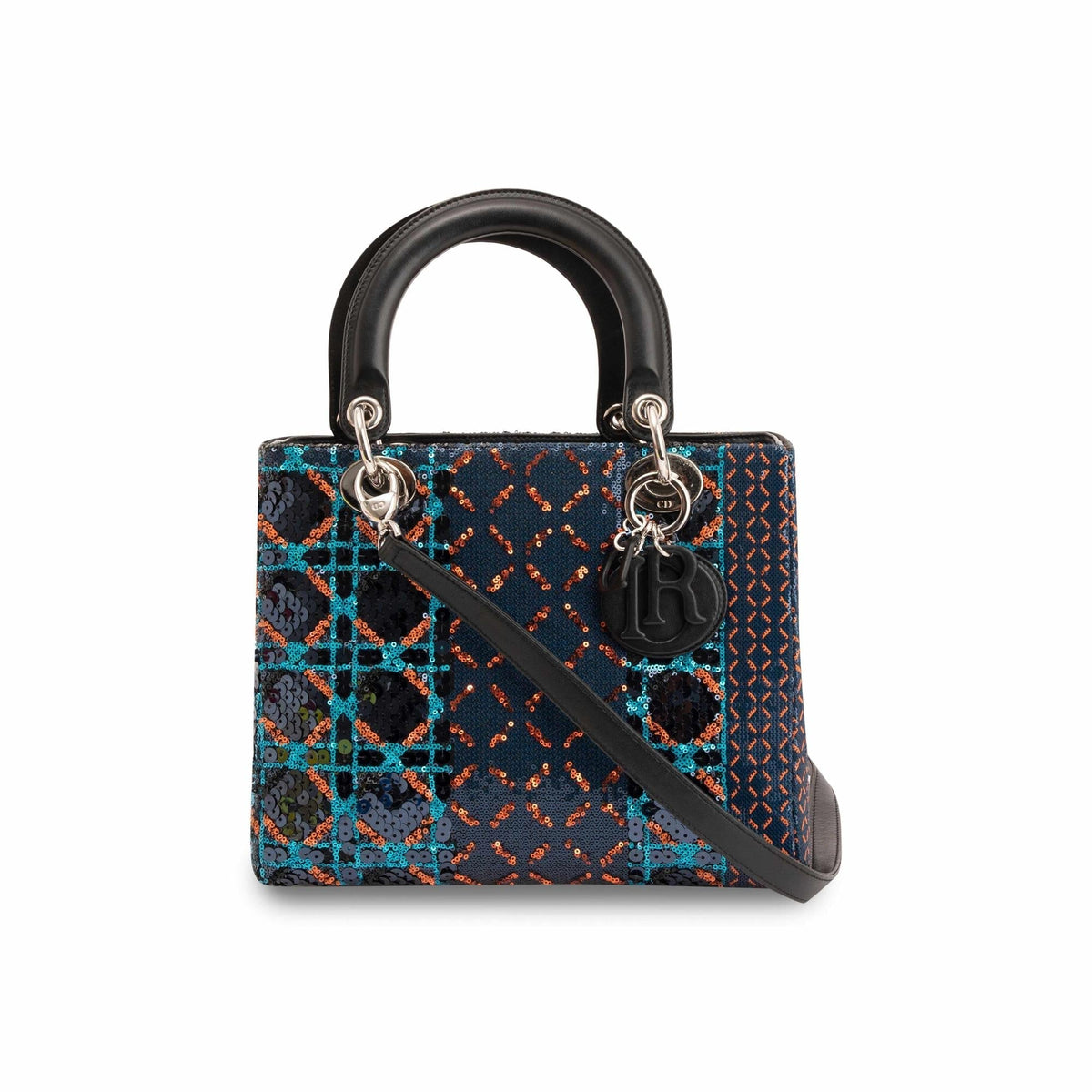 Christian Dior Sequin Medium Lady Dior Bag Rovelle Bags