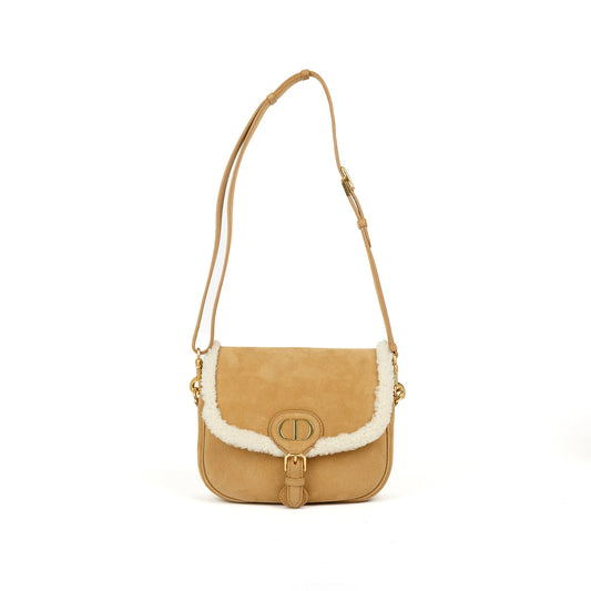 Christian Dior Small Shearling Bobby Crossbody Bag Rovelle Bags