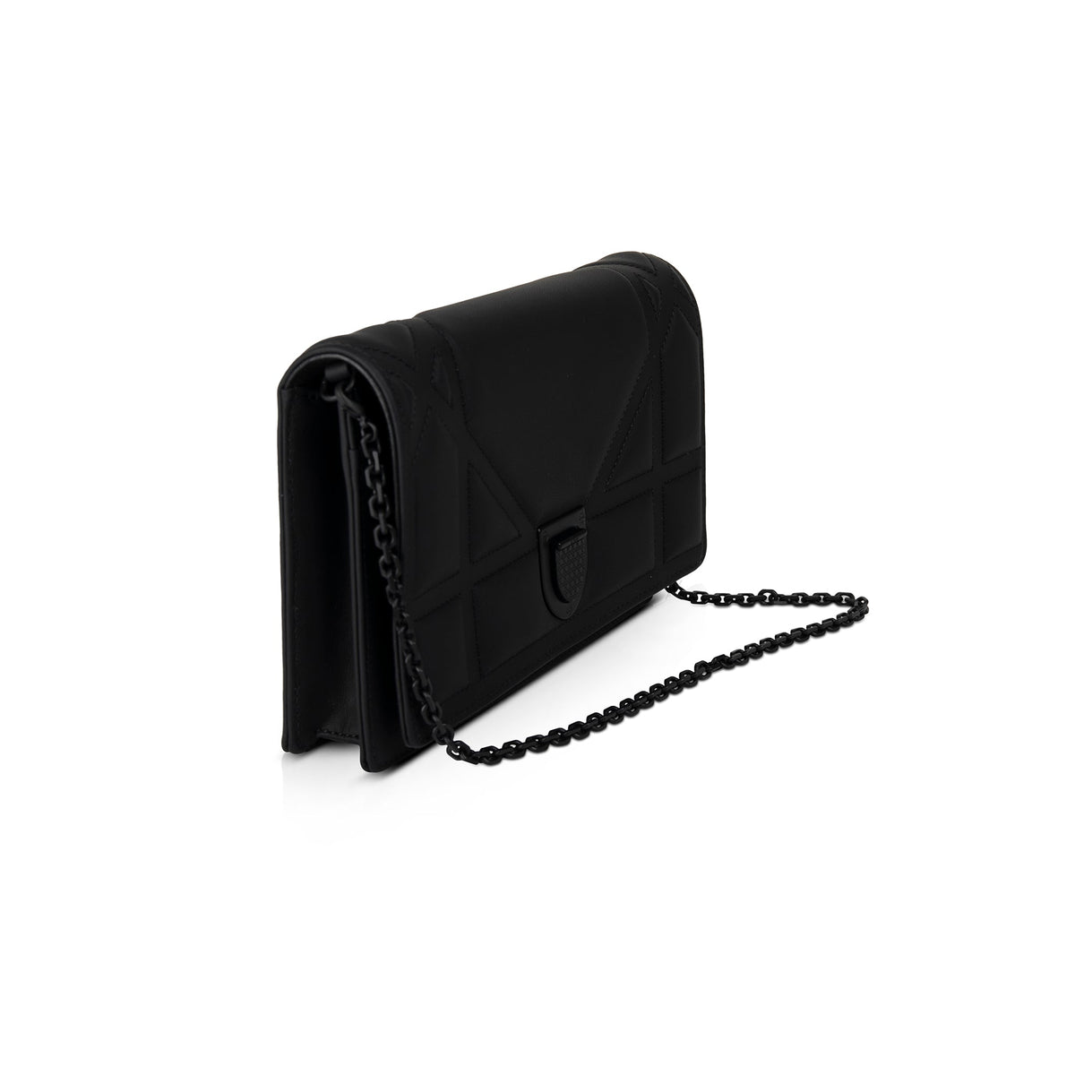 Christian Dior Ultramatte Stitched Cannage Diorama Wallet on Chain Rovelle Bags