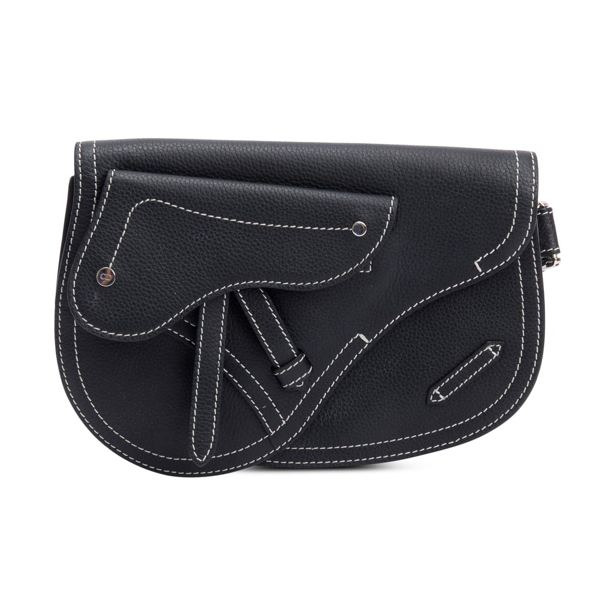 Christian Dior X Kaws Calfskin Leather Double Saddle Bag Rovelle Bags