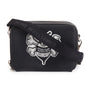 Christian Dior x Shawn Stussy Black Calfskin Leather Double Zip Crossbody Bag Rovelle Bags